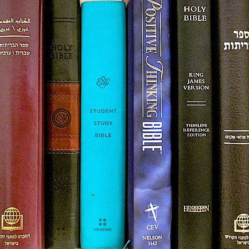Collection of Bibles in various languages. Courtesy Nathan Steinmeyer Collection of Bibles in various languages. Courtesy Nathan Steinmeyer